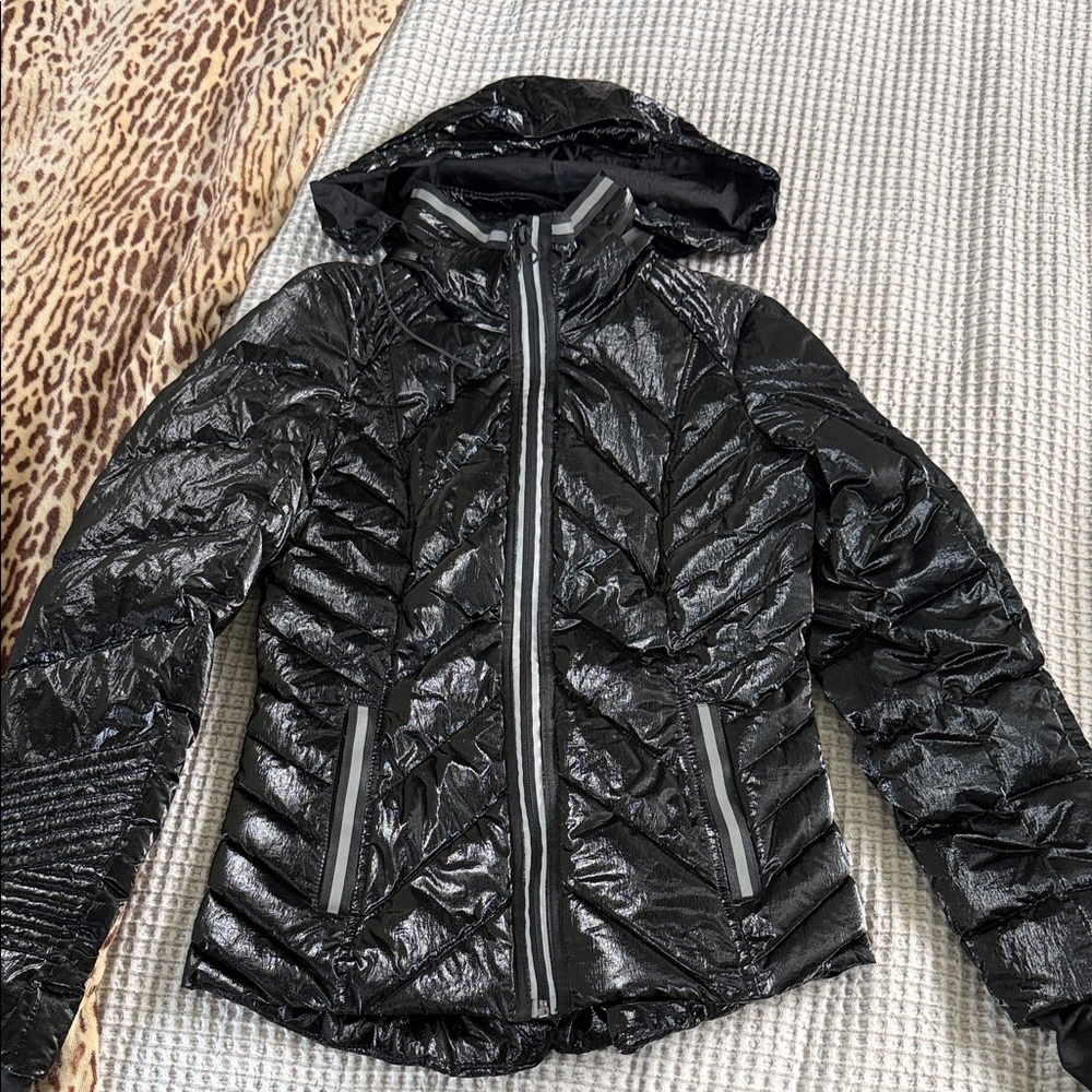 Blanc Noir Reflective Trim Puffer Jacket